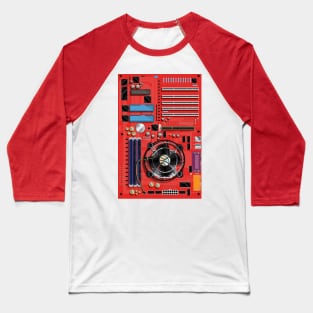 Computer Motherboard Baseball T-Shirt